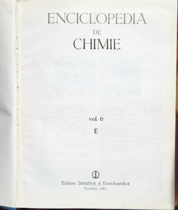 ENCICLOPEDIA DE CHIMIE