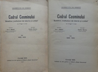 Codrul Cosminului , Cernauti , 1933 - 34 , dir. Ion Nistor , problema ucraineana foto
