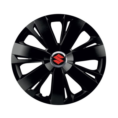 Set 4 capace roti Negre Cu Inel Cromat Energy R15 Compatibil Cu Suzuki foto