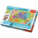 Puzzle - Educational cu Harta Romaniei | Trefl