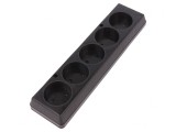 Conector Alimentare AC Mamă Splitter 2P 250V 16A Negru