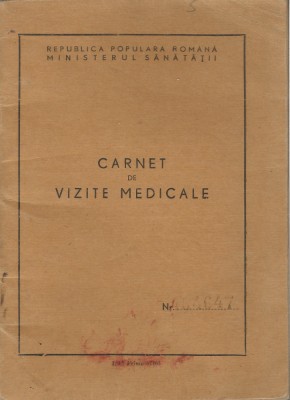 Rom&amp;acirc;nia, carnet de vizite medicale 2 foto