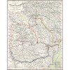 Harta Moldova, Tara Romaneasca si Transilvania, Flemming, 1859, 50x70cm, repro