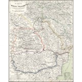 Harta Moldova, Tara Romaneasca si Transilvania, Flemming, 1859, 50x70cm, repro