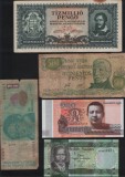 Set 5 bancnote de prin lume adunate (cele din imagini) #194, Europa