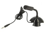 Microfon Negru Jack 3,5mm 1,1m