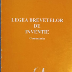 LEGEA BREVETELOR DE INVENTIE. COMENTARIU-YOLANDA EMINESCU