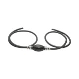 Pompa amorsare manuala dreapta cu furtun negru si supapa unisens FI 8