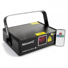 Beamz Thebe Laser-Show 150mW ro? 9-DMX Master/Slave IR telecomanda foto