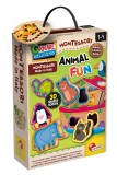 Cumpara ieftin Puzzle din lemn, Lisciani, Baby Montessori, Animale, 5 piese