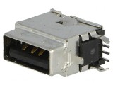 Soclu USB A PCB THT 4 Pin 90&deg;