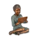 Fetita citind-statueta vieneza din bronz TBA-265