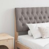 VidaXL Tăblie tapițată Gri taupe 180 cm Lemn de pin masiv 879327