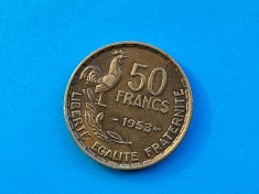 50 Francs 1953 Franta-Calitate-in realitate arata bine!-patina..