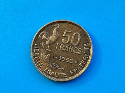 50 Francs 1953 Franta-Calitate-in realitate arata bine!-patina.. foto