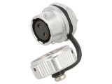 Conector circular WEIPU soclu mamă 2 pini IP67 15A 500V lipire
