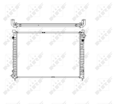 NRF 55444 Radiator, racire motor foto