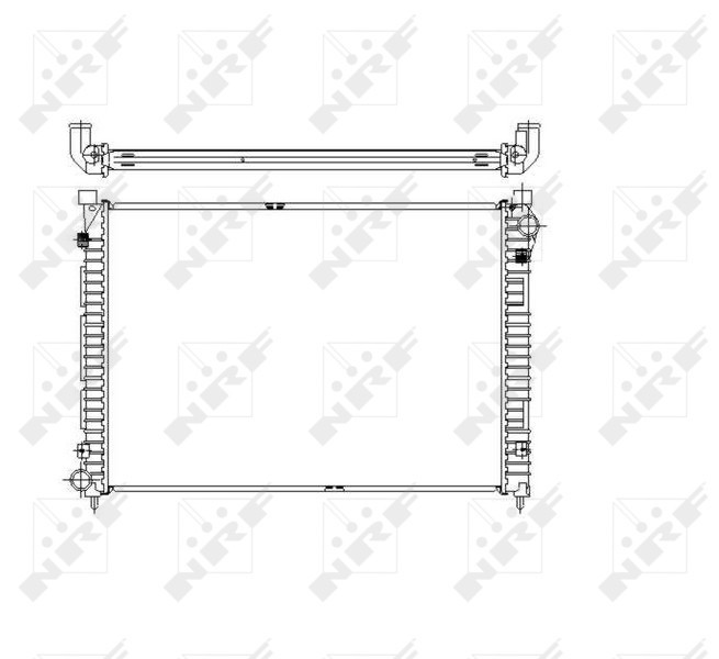 NRF 55444 Radiator, racire motor