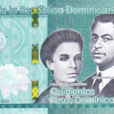 Bancnota Republica Dominicana 500 Pesos Dominicanos 2022 - P192 UNC