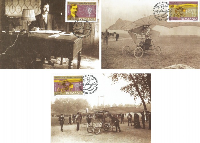 |Romania, LP 1712/2006, Centenarul zborului Traian Vuia, maxime