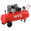 Compresor Aer Yato 200L, 2 Pistoane, 380V, 2.2kW, 10 Bar, 360L/min, Transmisie Curea, Trifazic