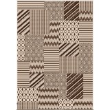 Covor Bucatarie Tip Iuta, Model Natura 19210-19, Marime 80 x 150 cm, Crem, Maro, Antialergic, Polipropilena, Living, Sufragerie, Terasa, Birou