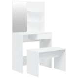 Set masuta de toaleta, alb, 74,5x40x141 cm