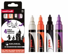 Marker cu creta lichida nepermanenta pentru activitati craft,varf mediu 1.8-2.5 mm, 4 culori set