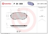 BREMBO P 54 059 PRIME LINE set placute frana,frana disc