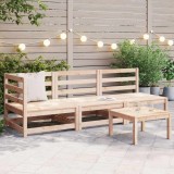 Cumpara ieftin Set mobilier grădină, 3 piese, lemn masiv de pin
