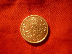Moneda 50 Bani 1914 Carol I ,muchie rotunda ,argint , cal.VF+ foto