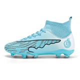 Ghete de fotbal MBrands, 8.1 cu glezna , crampoane, turcoaz 42