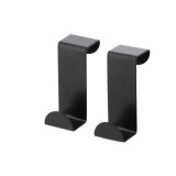 Set 2 C&acirc;rlige De Usa Otel &ndash; Negru | Cuiere Baie Set