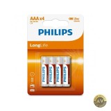 Baterie Philips Longlife AAA / LR3 Set 4 bucati Phil-R03L4B/10
