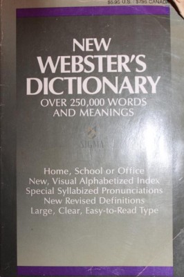 NEW WEBSTER S DICTIONARY foto