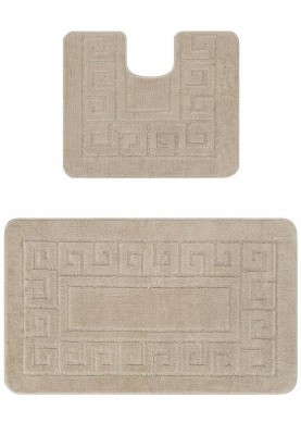 Set 2 covorase baie Ethnic 2521, Gri, Diverse Dimensiuni - 60x110 foto