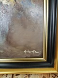 Tablou original in ulei pe panou, semnat Ambrozie, Natura statica, Realism
