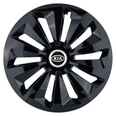 Set 4 capace roti Fox negru R14 Compatibil Cu Kia foto