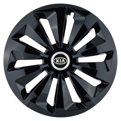 Set 4 capace roti Fox negru R16 Compatibil Cu Kia foto