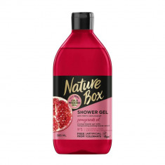 Gel de Dus NATURE BOX Pomegranate Oil, 385 ml, Ulei Presat la Rece din Rodie, Geluri de Dus NATURE BOX, Gel de Dus cu Extracte Naturale, Gel de Dus Fa foto