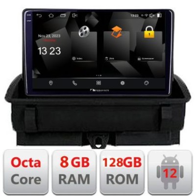 Navigatie Audi Q3 2011-2018 Android Octa Core Qualcomm 2K Qled 8+128 DTS DSP 360 4G Optical CarStore Technology foto