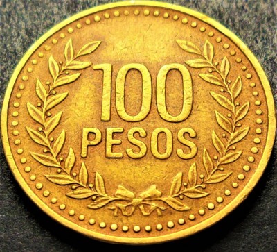 Moneda exotica 100 PESOS - COLUMBIA , anul 1994 * cod 1510 foto