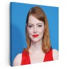Tablou Emma Stone actrita 2108 Tablou canvas pe panza CU RAMA 100x100 cm