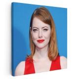 Tablou Emma Stone actrita 2108 Tablou canvas pe panza CU RAMA 100x100 cm