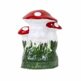 Ciuperca decorativa pentru gradina, din ceramica, inaltime 27cm, latime 25cm / EXT 6075