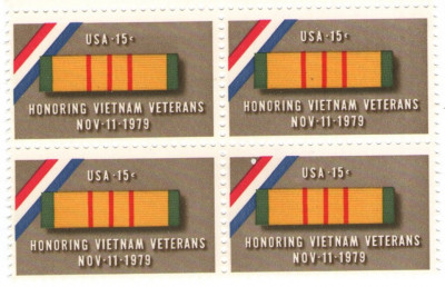 Statele Unite 1979 - Veterani din Vietnam, neuzata de 4 foto