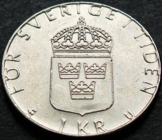 Moneda 1 COROANA - SUEDIA, anul 1979 *cod 3666