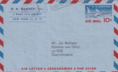 FILATELIE TEMATICA - PLIC USA TEMATICA AVION AVIOANE AVIATIE AIRMAIL AEROGRAM foto