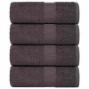 VidaXL Prosoape de baie 4 buc. FROGN antracit 30x30 cm 100% bumbac