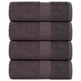 vidaXL Prosoape de baie 4 buc. FROGN antracit 30x30 cm 100% bumbac